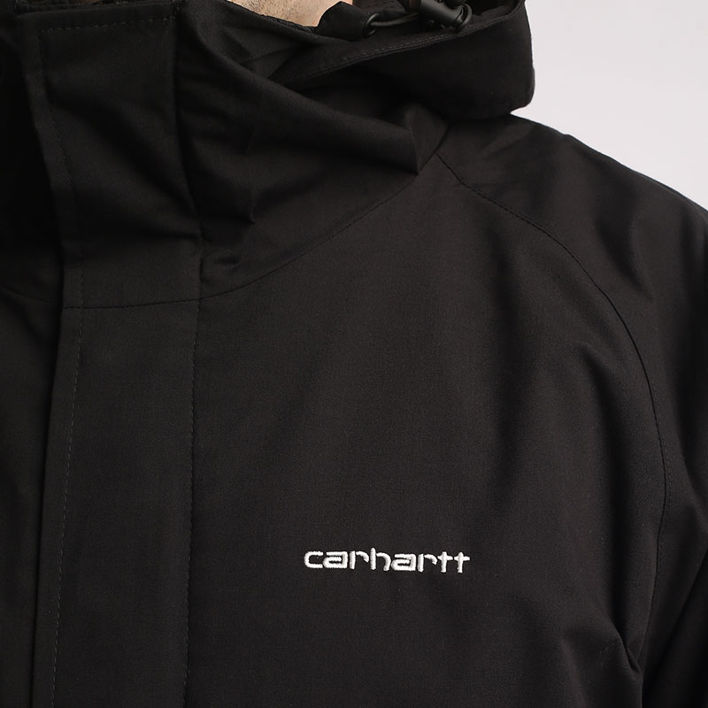 мужская куртка Carhartt WIP Prospector Jacket  (I031356-black/white)  - цена, описание, фото 2